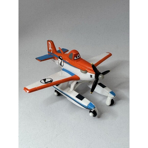 Disney Pixar Planes Dusty Crophopper Pontoon Die-Cast Plane Toy Figure AUTHENTIC - Picture 1 of 10